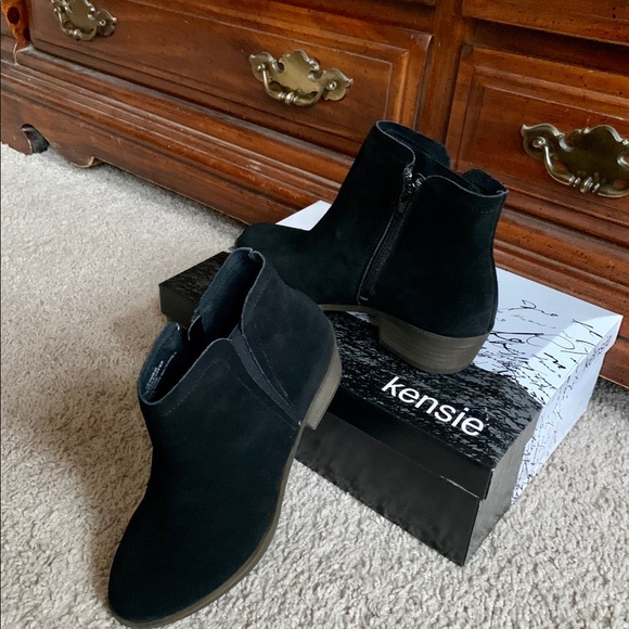 Suede Kenzie Brand Ankle Boots’ - Picture 2 of 7